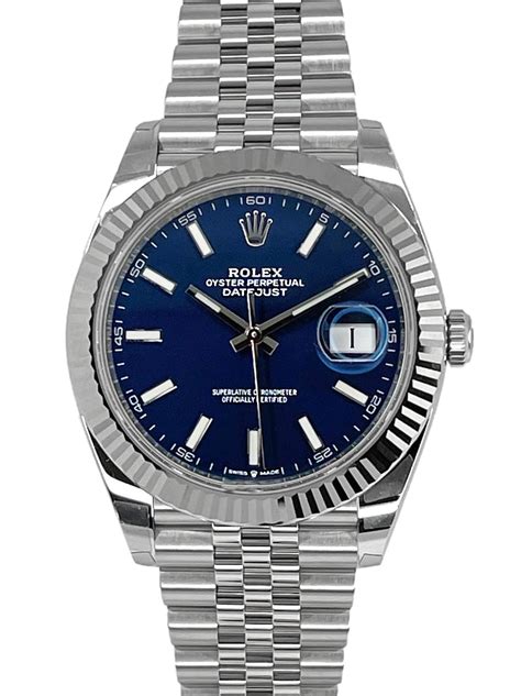 rolex datejust 41 blue jubilee|rolex wimbledon 41mm jubilee.